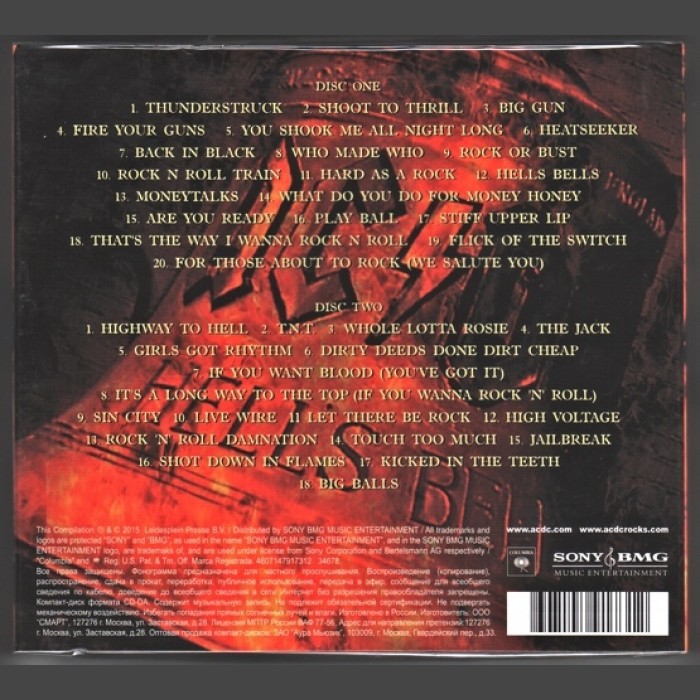 AC/DC Greatest Hell's Hits 2CD set for SALE