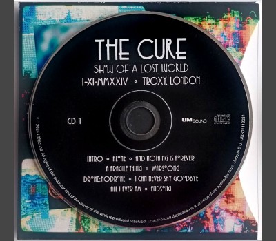 THE CURE Show Of A Lost World Live in Troxy London 2024 3xCD