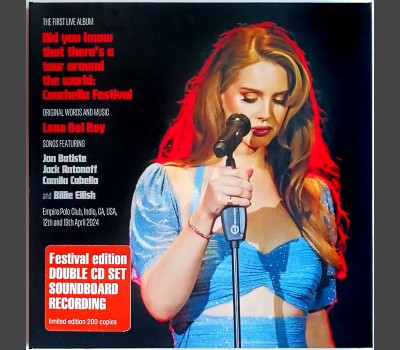 LANA DEL REY Live at Coachella Festival 2024  2CD set