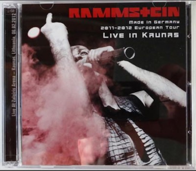 RAMMSTEIN Live In Kaunas 2012 Made In Germany Tour 2CD set