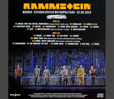RAMMSTEIN Live In Madrid 2023 Stadium Tour 2CD set for SALE