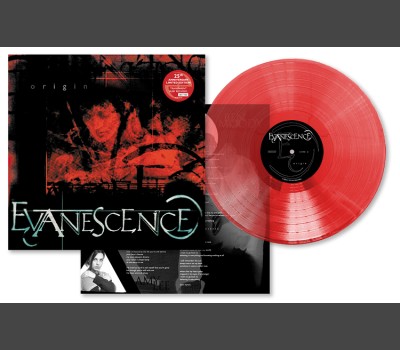 Evanescence ORIGIN LP  Transparent Ruby Red Vinyl Record