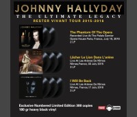 JOHNNY HALLYDAY The Ultimate Legacy: Rester Vivant Tour 2015/2016  8xLP set limited edition vinyl