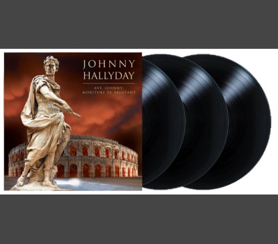 JOHNNY HALLYDAY Ave Johnny Morituri Te Salutant Live in Nimes 3xLP set limited edition vinyl