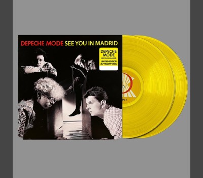 DEPECHE MODE Live in Madrid 1982 See You Tour 2xLP Transparent Yellow Vinyl Records